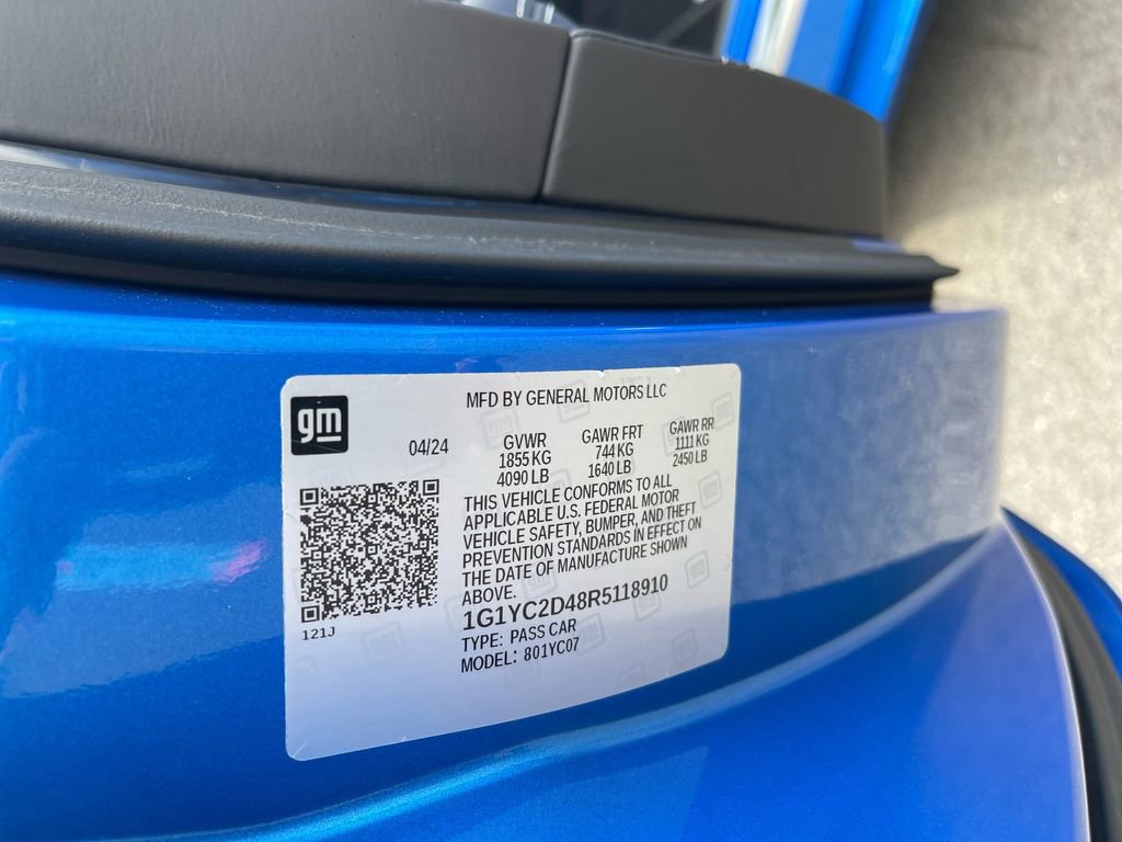 Used 2024 Chevrolet Corvette Stingray Premium Cpe w/ Z51 Performance Package image 36