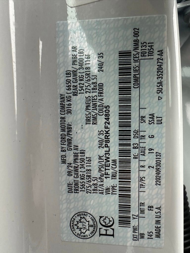 Used 2024 Ford F150 XLT w/ Equipment Group 302A MID image 16