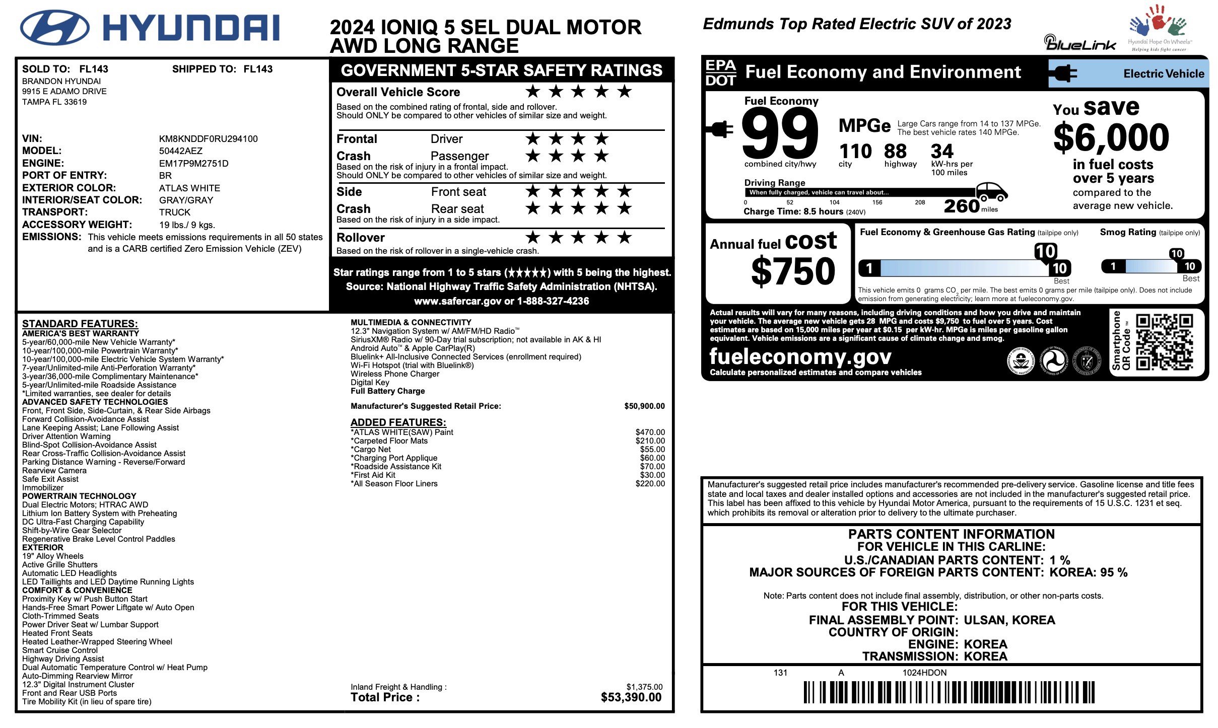 Used 2024 Hyundai Ioniq 5 SEL AWD/4WD image 4