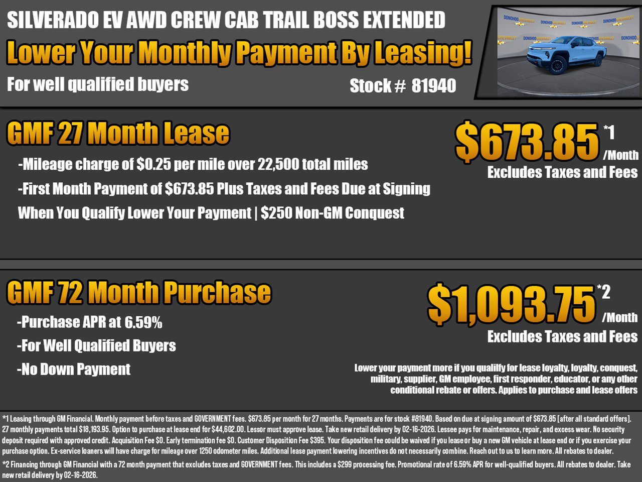 New 2026 Chevrolet Silverado EV Trail Boss w/ Plus Package image 2