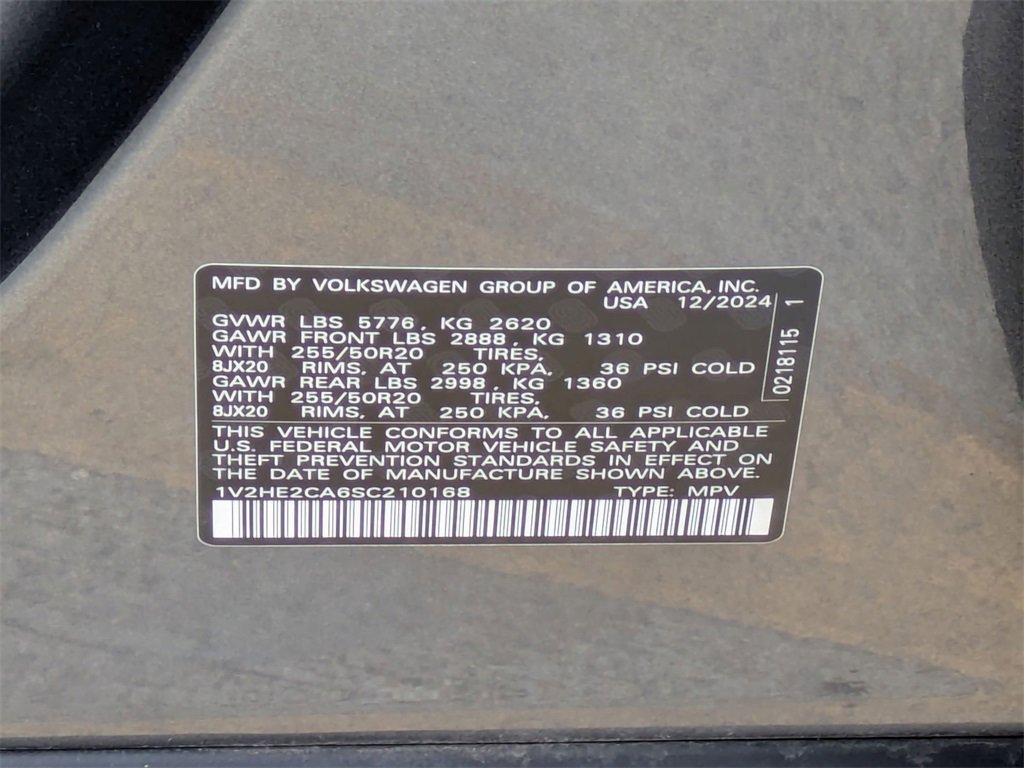 Used 2025 Volkswagen Atlas Cross Sport SE image 37