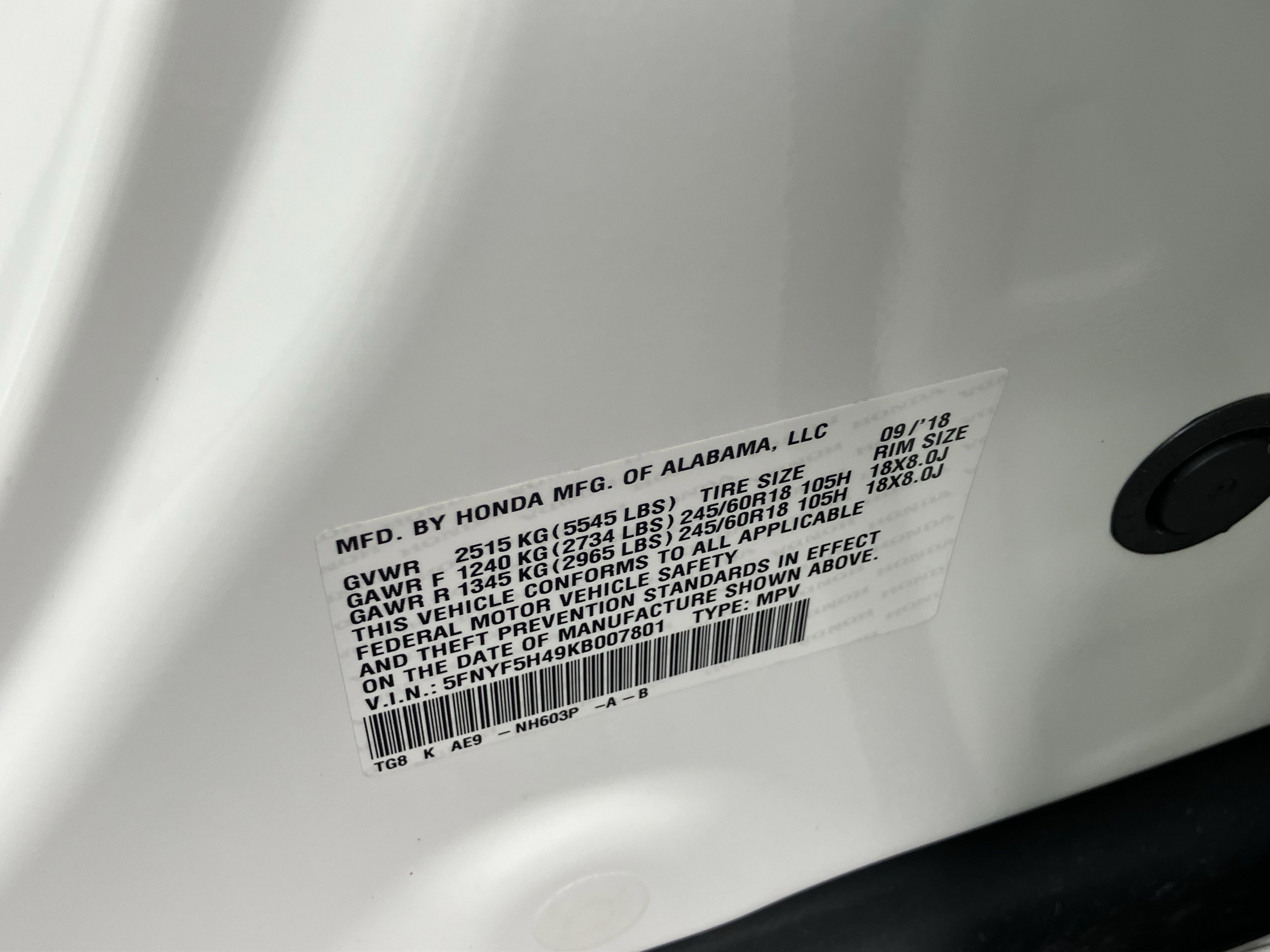 Certified 2019 Honda Pilot EX-L image 31