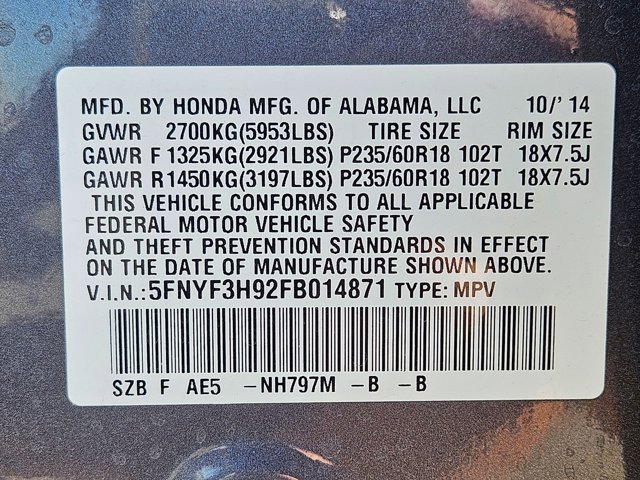 Used 2015 Honda Pilot Touring image 17