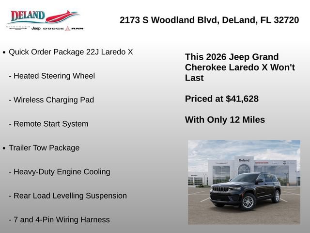 New 2026 Jeep Grand Cherokee Laredo X AWD/4WD image 12