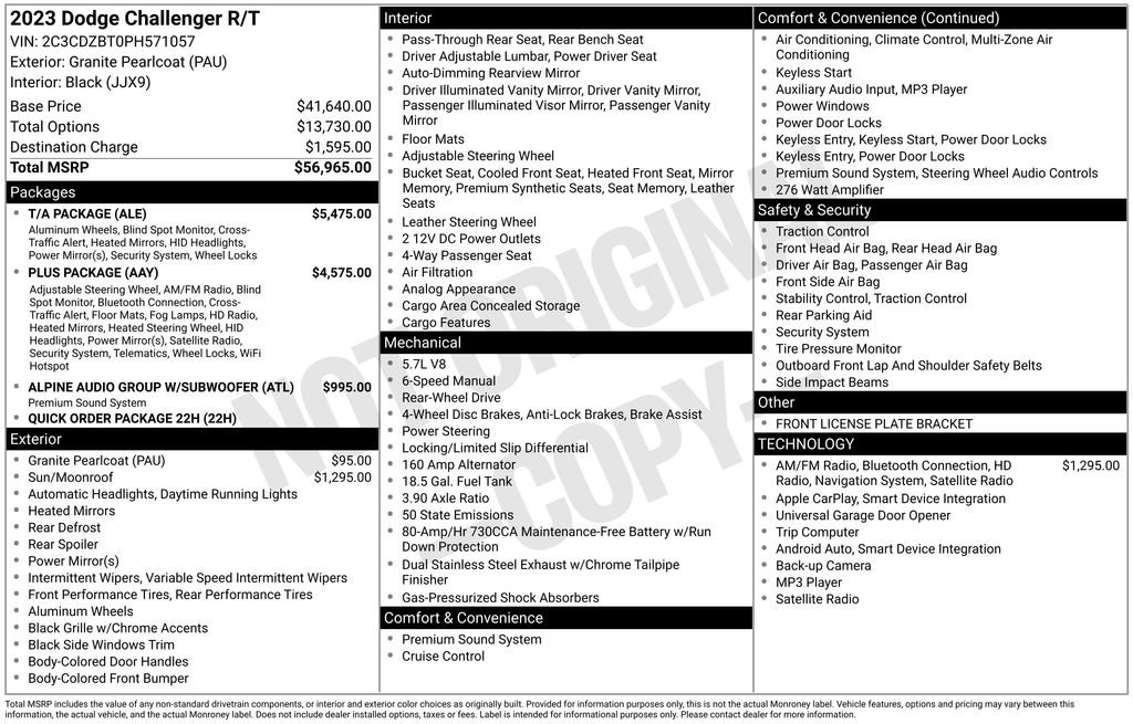 Used 2023 Dodge Challenger R/T w/ T/A Package image 6