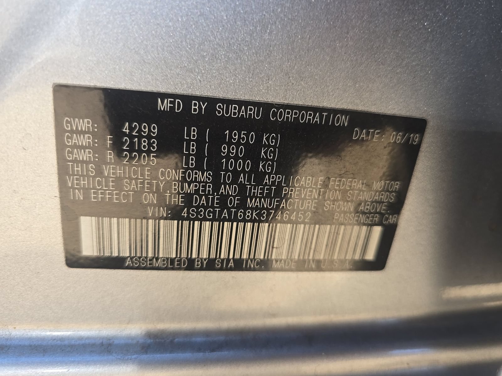 Used 2019 Subaru Impreza 2.0i Limited AWD/4WD image 13