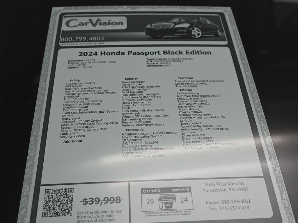 Used 2024 Honda Passport Black Edition image 37