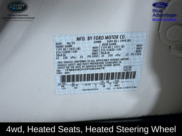 Certified 2023 Ford Explorer XLT w/ Equipment Group 202A image 31