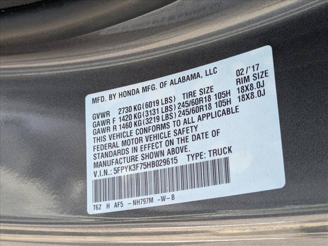Used 2017 Honda Ridgeline RTL-E image 22