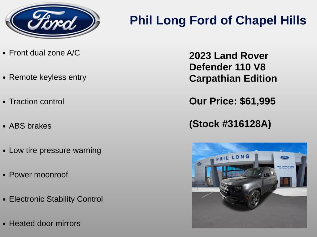 Used 2023 Land Rover Defender 110 Carpathian Edition AWD/4WD image 36