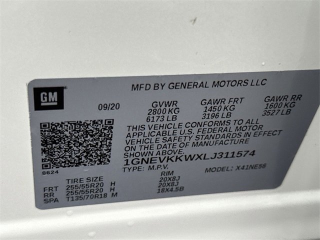 Certified 2020 Chevrolet Traverse Premier w/ Redline Edition image 35