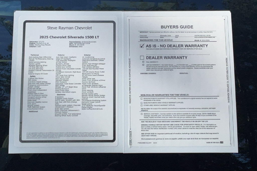Certified 2025 Chevrolet Silverado 1500 LT RWD image 25