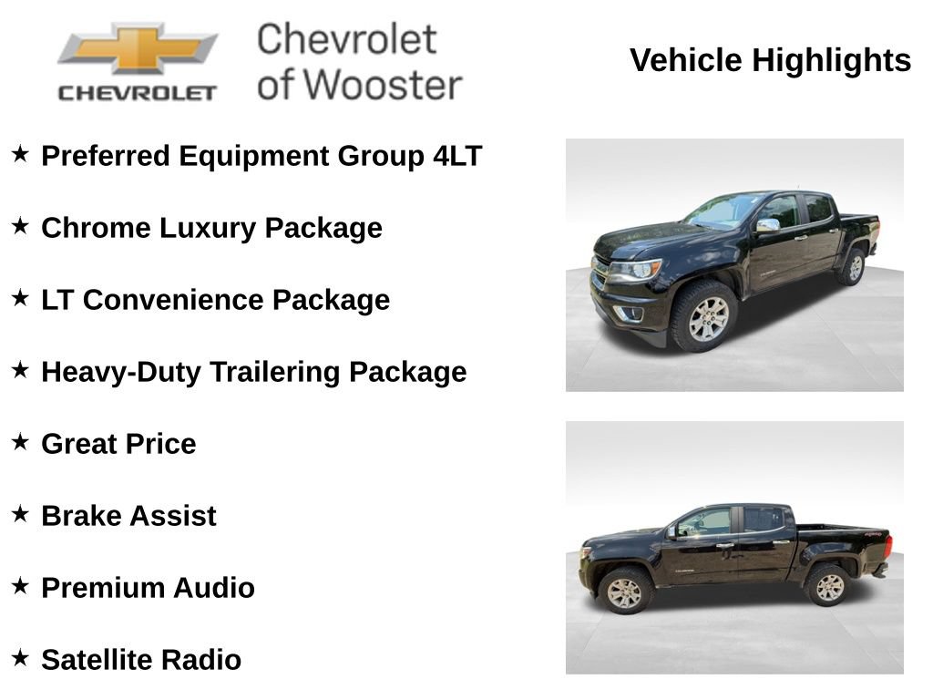 Used 2018 Chevrolet Colorado LT w/ Luxury Package, Chrome AWD/4WD image 2