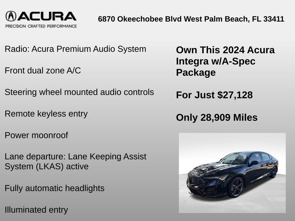 Used 2024 Acura Integra A-Spec FWD image 6