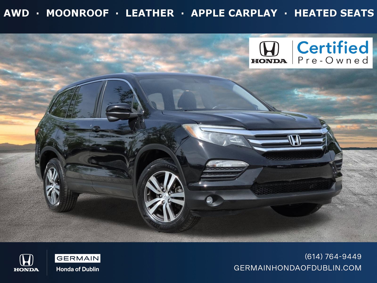 Certified 2017 Honda Pilot EX-L image 1