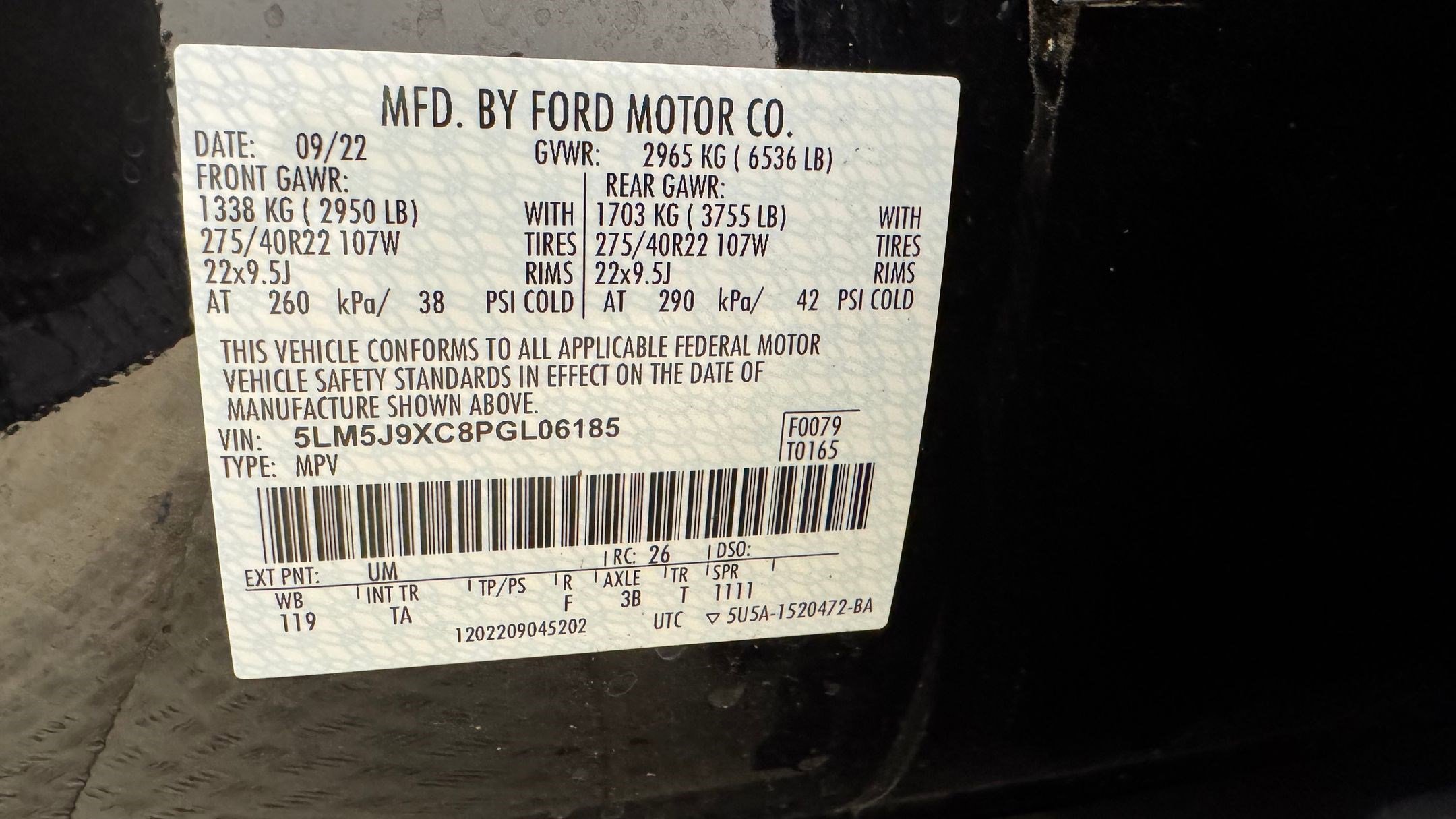 Used 2023 Lincoln Aviator Black Label w/ Dynamic Handling Package image 23