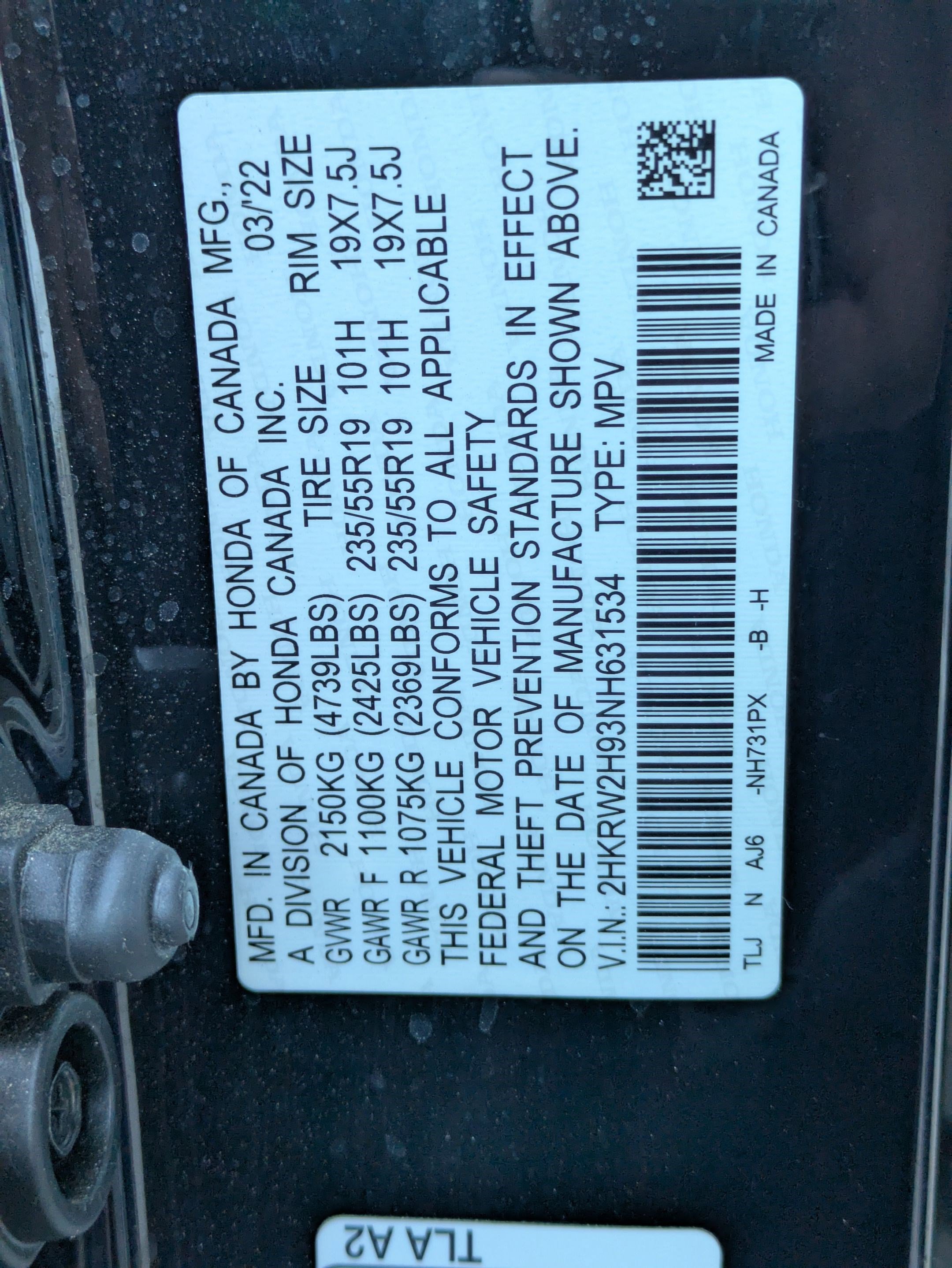 Used 2022 Honda CR-V Touring image 37