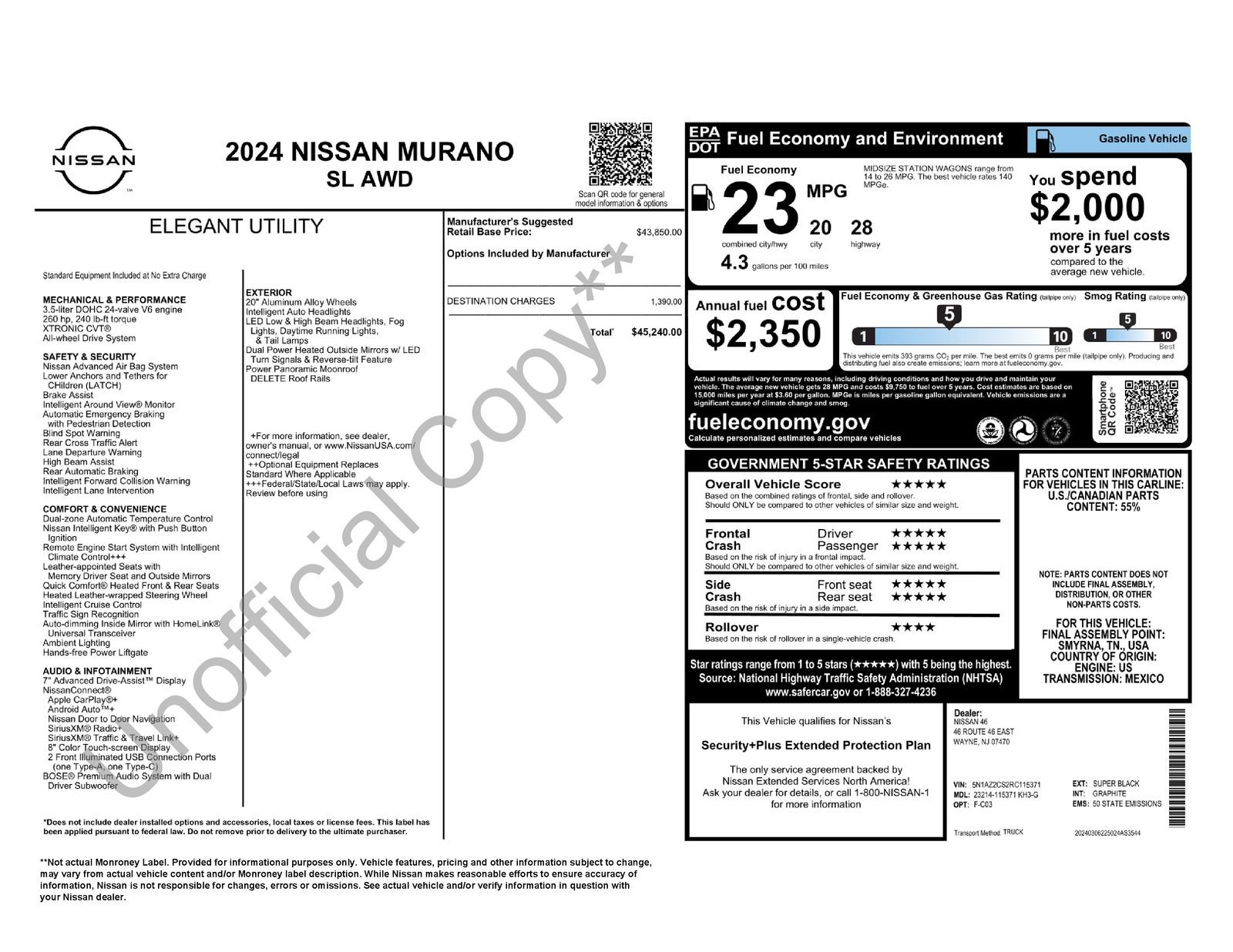 Used 2024 Nissan Murano SL image 32