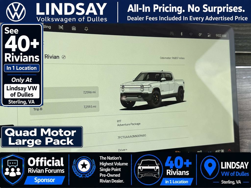 Used 2022 Rivian R1T Adventure AWD/4WD image 20