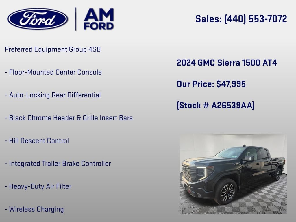 Used 2024 GMC Sierra 1500 AT4 w/ AT4 Preferred Package AWD/4WD image 18