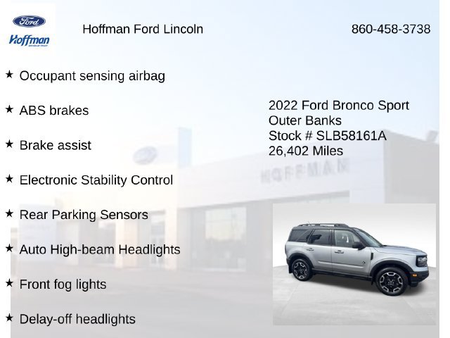 Certified 2022 Ford Bronco Sport Outer Banks AWD/4WD image 30
