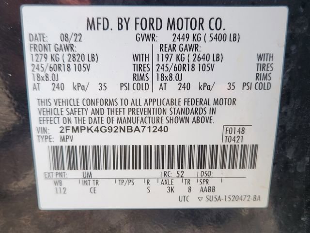 Certified 2022 Ford Edge SE AWD/4WD image 25