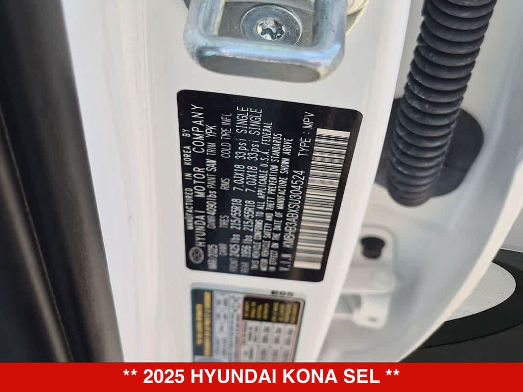 Used 2025 Hyundai Kona SEL FWD image 34
