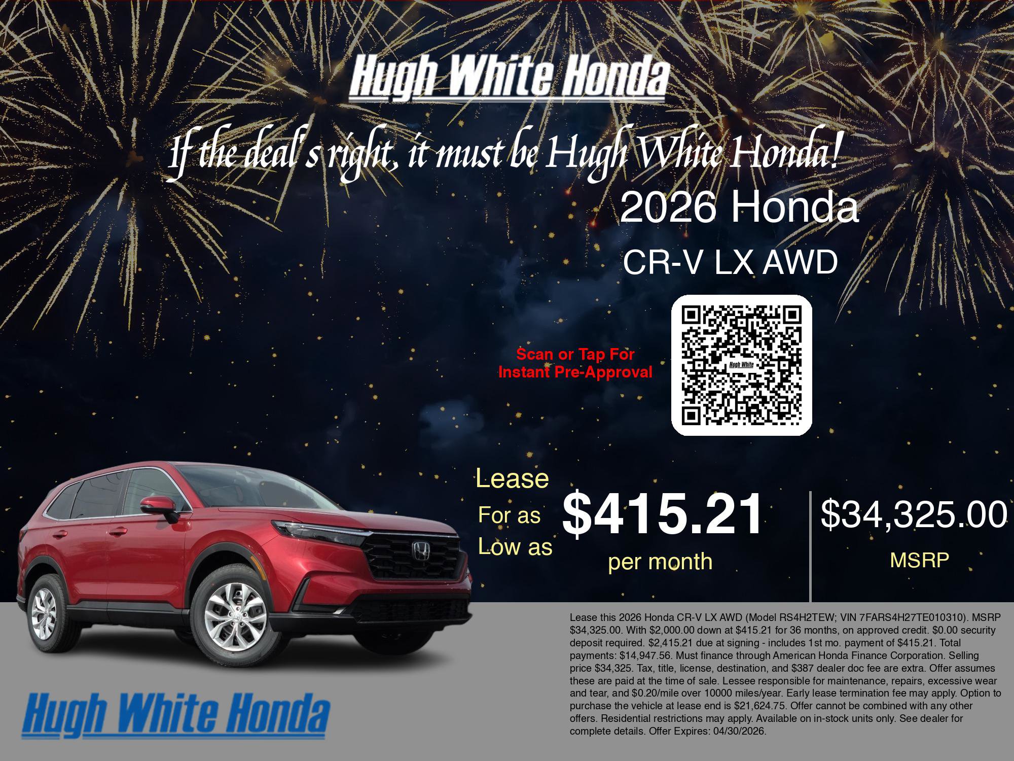 New 2026 Honda CR-V LX image 3