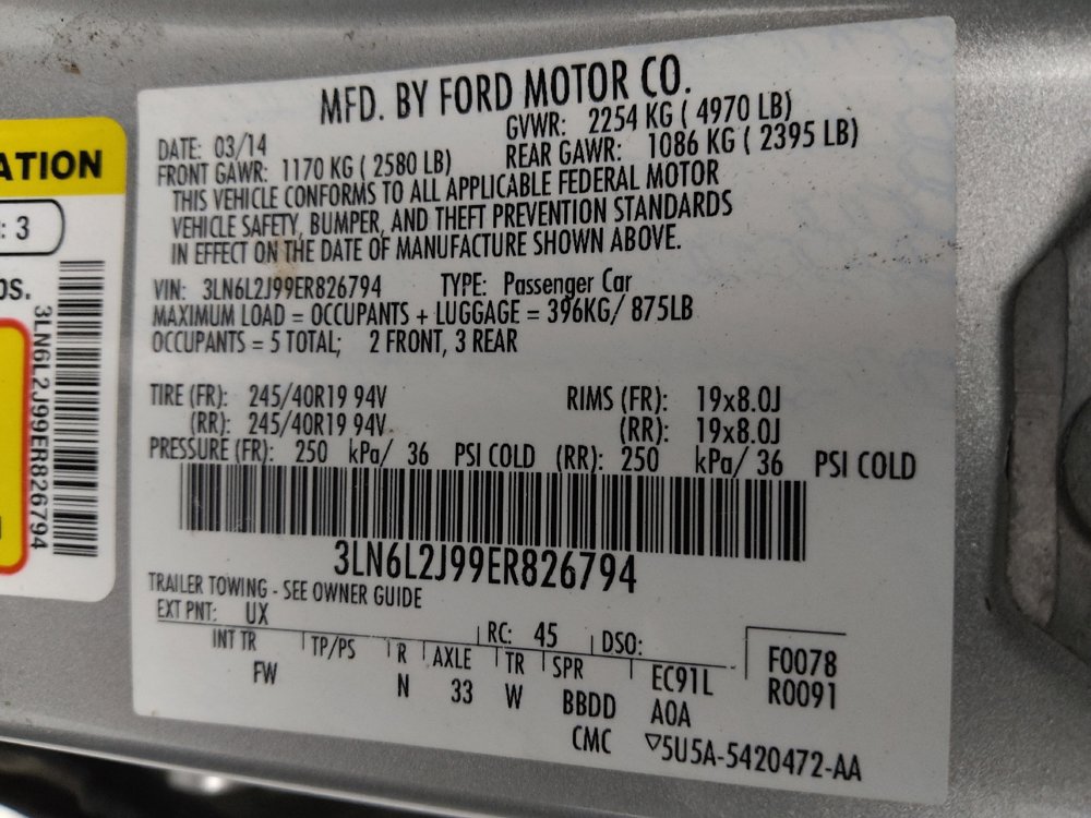 Used 2014 Lincoln MKZ AWD w/ Equipment Group 101A Select image 33