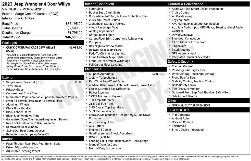 Used 2023 Jeep Wrangler Willys image 9