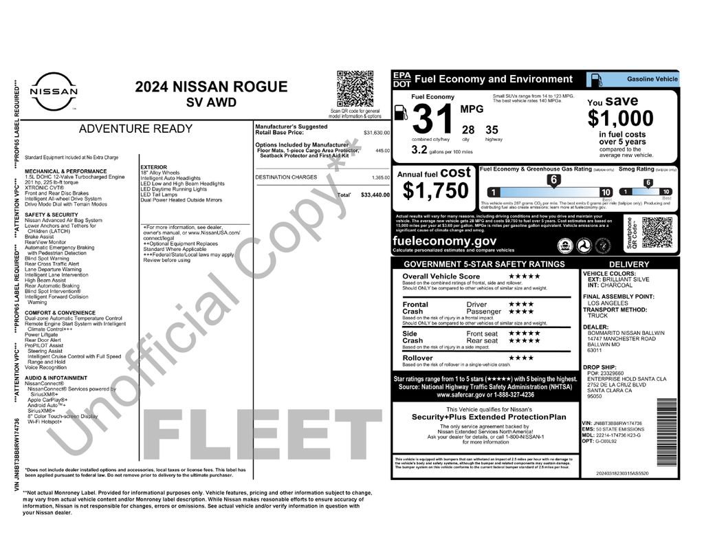 Used 2024 Nissan Rogue SV AWD/4WD image 39