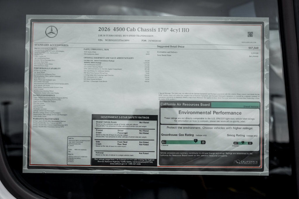 New 2026 Mercedes-Benz Sprinter 4500 image 22