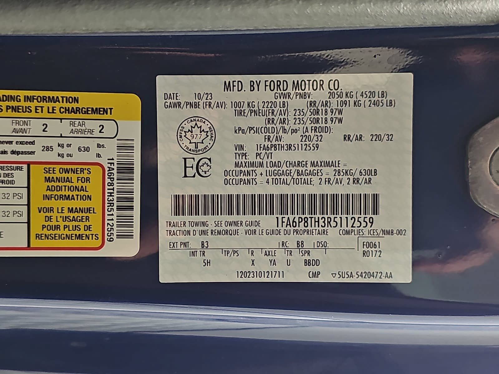 Used 2024 Ford Mustang Premium RWD image 28