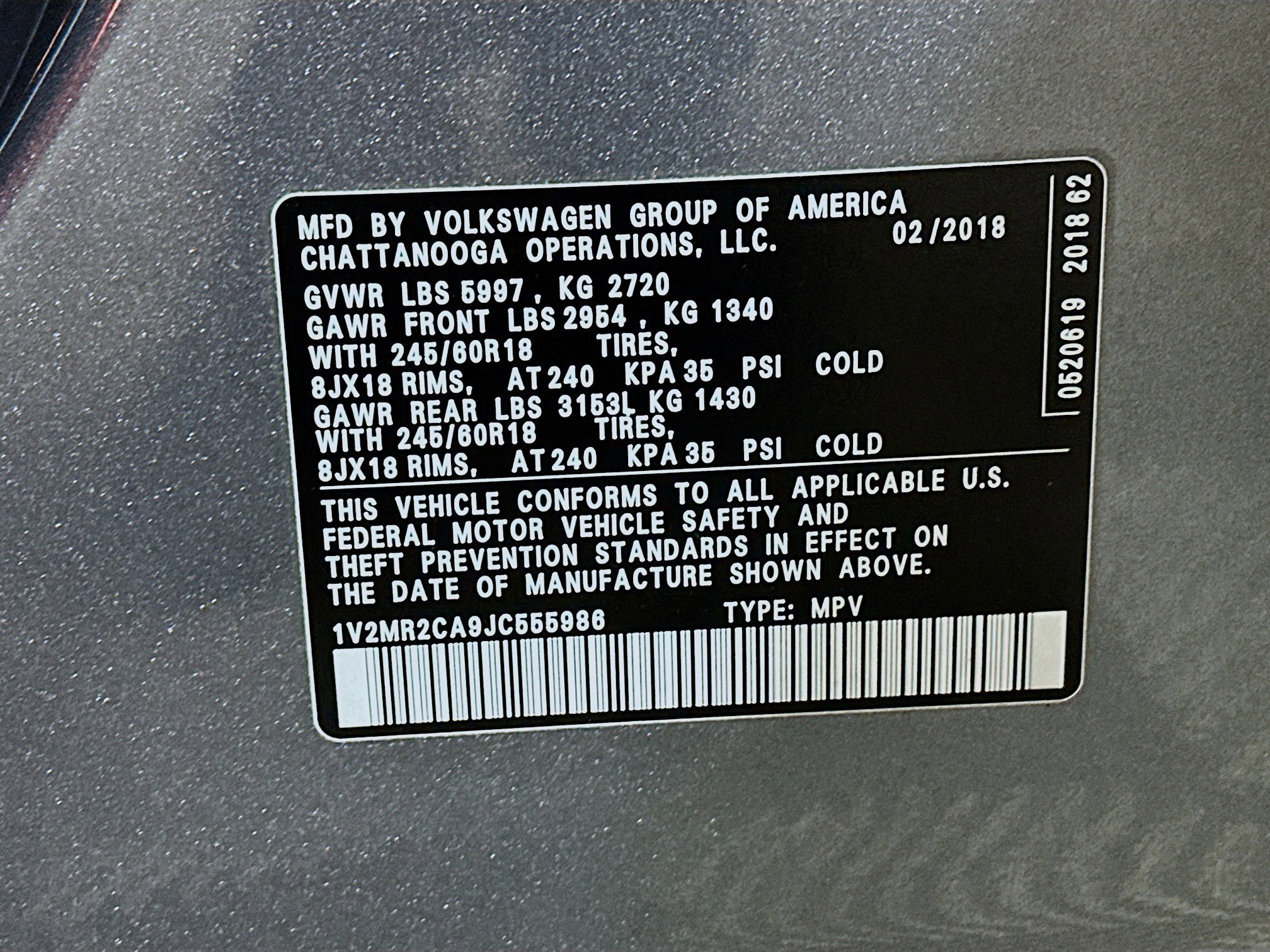 Used 2018 Volkswagen Atlas SEL image 33