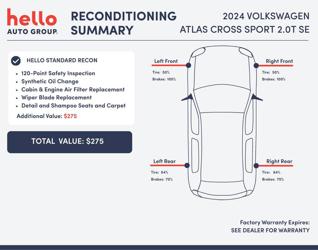 Used 2024 Volkswagen Atlas Cross Sport SE image 3