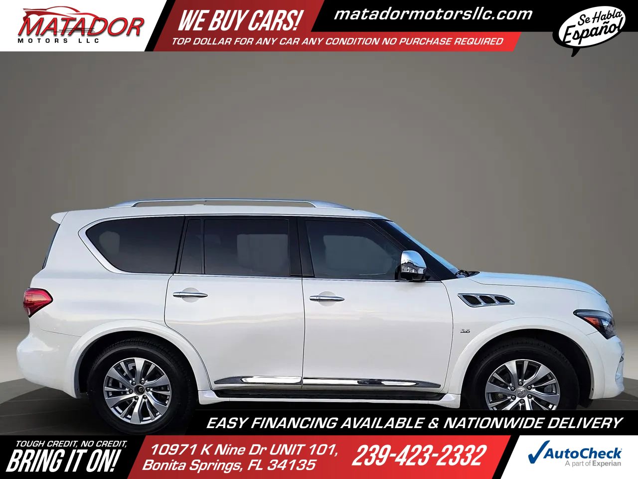 Used 2016 INFINITI QX80 2WD image 3