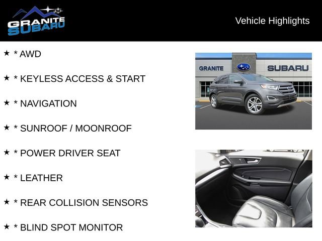 Used 2016 Ford Edge Titanium w/ Equipment Group 302A FWD image 2