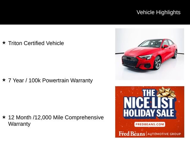 Used 2023 Audi A3 2.0T Premium w/ Convenience Package image 3