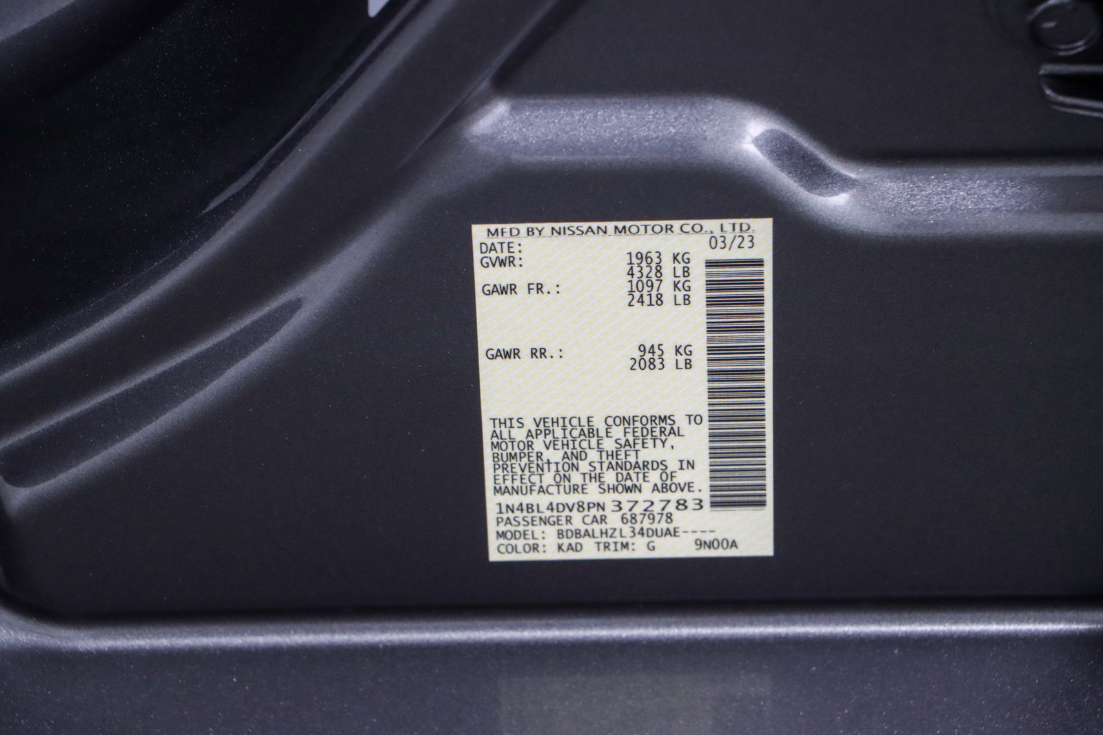Used 2023 Nissan Altima 2.5 SV w/ SV Premium Package image 31
