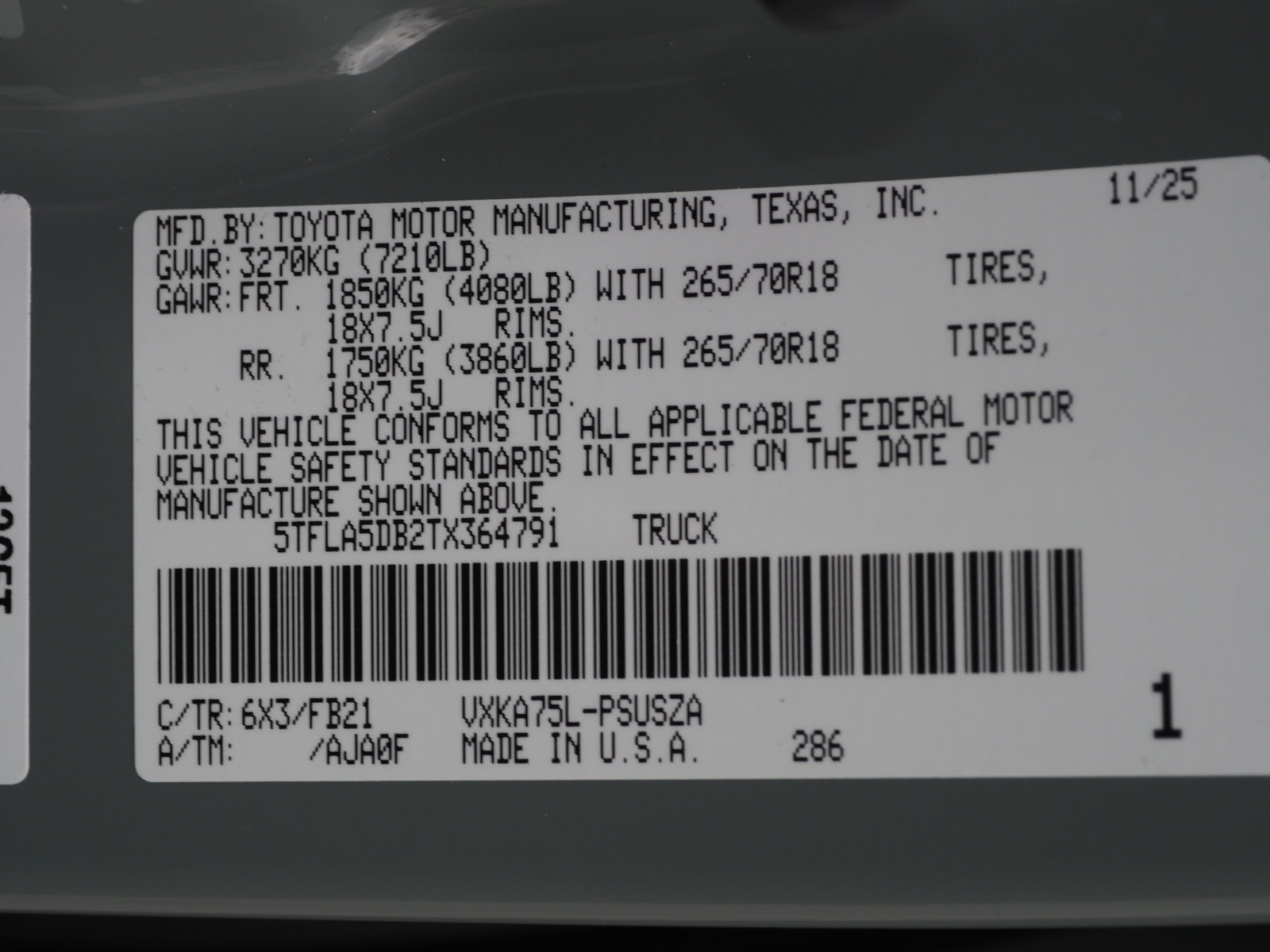 New 2026 Toyota Tundra SR5 w/ SR5 Convenience Package image 23