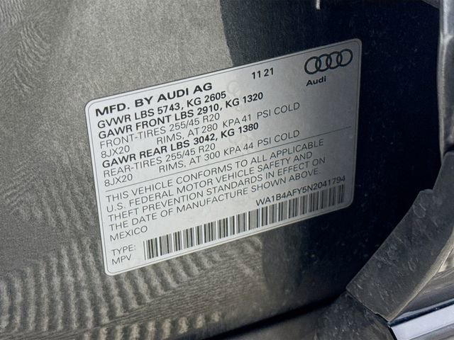 Used 2022 Audi SQ5 Premium Plus w/ Premium Plus Package image 34