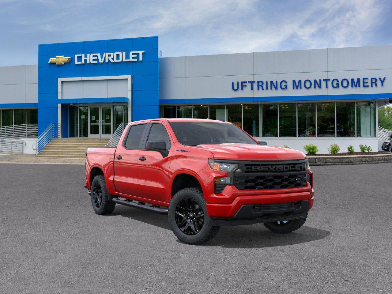 New 2026 Chevrolet Silverado 1500 Custom w/ Turbomax Blackout Package AWD/4WD image 1