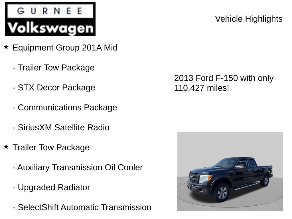 Used 2013 Ford F150 STX w/ Mid Equipment Group AWD/4WD image 8