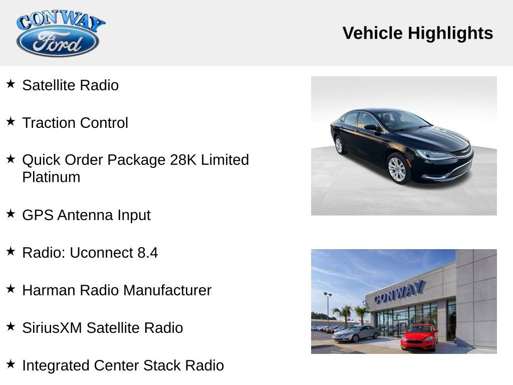 Used 2017 Chrysler 200 Limited Platinum image 8