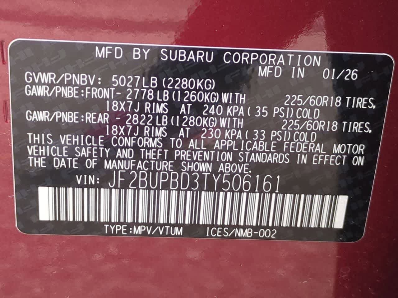 New 2026 Subaru Outback Premium AWD/4WD image 35