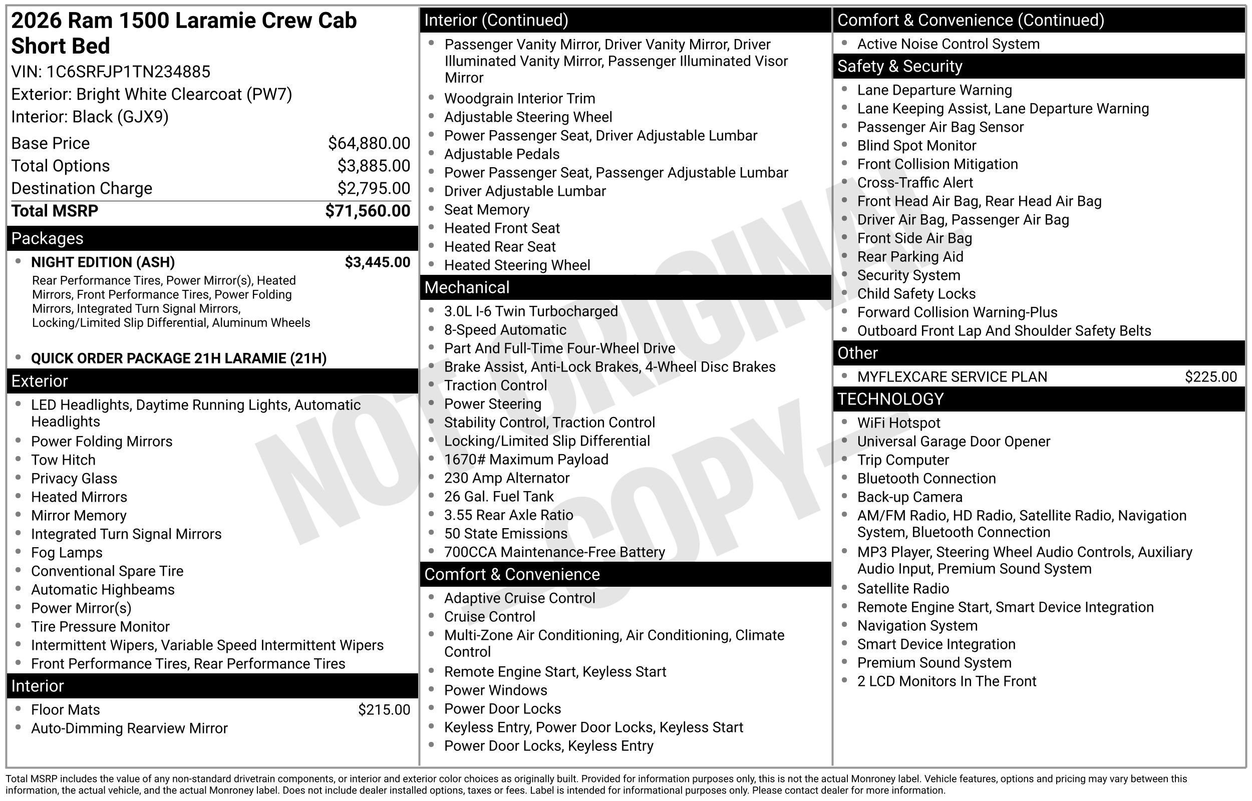 Used 2026 RAM 1500 Laramie w/ Night Edition AWD/4WD image 2