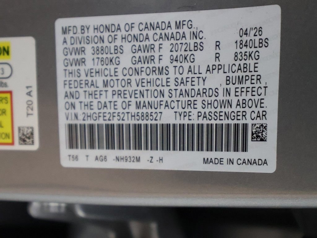 Certified 2026 Honda Civic Sport image 48