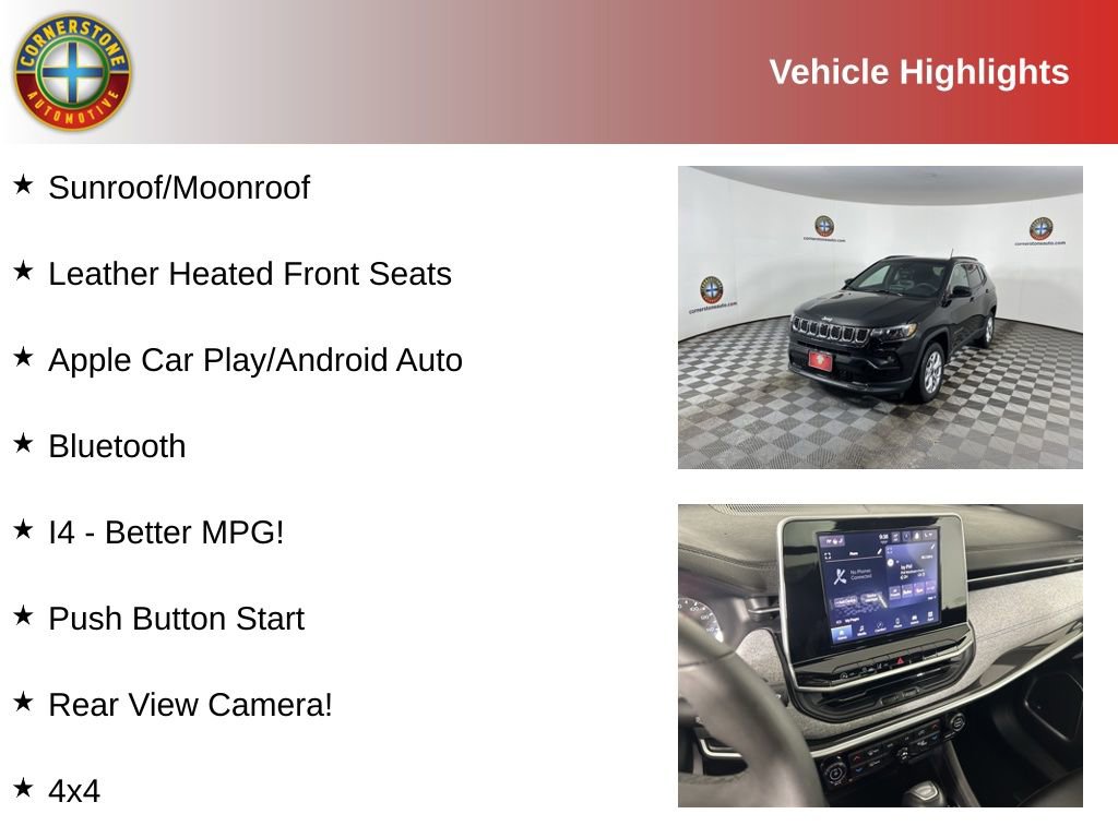Used 2025 Jeep Compass Latitude w/ Sun & Sound Group AWD/4WD image 2