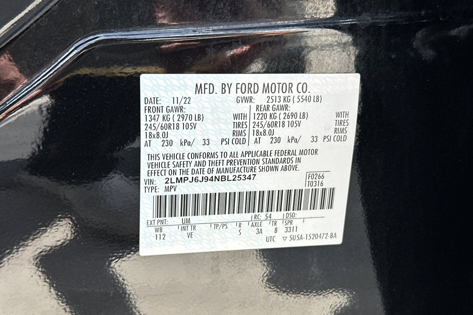 Certified 2022 Lincoln Nautilus FWD w/ Premium Package image 29