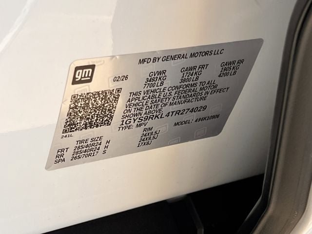 New 2026 Cadillac Escalade ESV Platinum Sport w/ LPO, ONYX Package AWD/4WD image 30